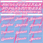 Custom Stitched Light Blue White-Pink 3D Pattern Design Splash Grunge Art Sports Pullover Sweatshirt Hoodie