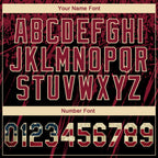 Custom Stitched Black Vintage USA Flag Crimson-Cream 3D Pattern Design Splash Grunge Art Sports Pullover Sweatshirt Hoodie