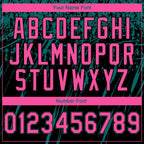 Custom Stitched Black Pink-Teal 3D Pattern Design Splash Grunge Art Sports Pullover Sweatshirt Hoodie