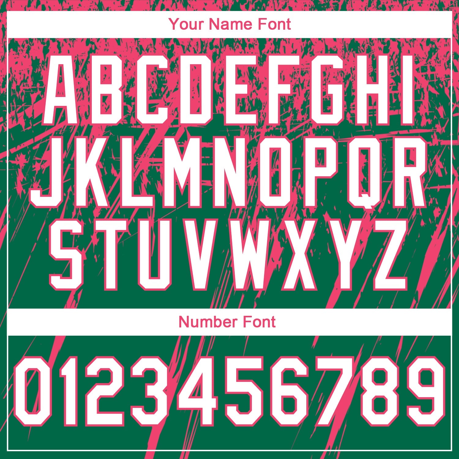 Custom Stitched Kelly Green White-Neon Pink 3D Pattern Design Splash Grunge Art Sports Pullover Sweatshirt Hoodie