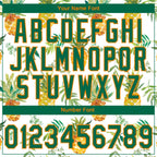 Custom Stitched White Kelly Green-Bay Orange 3D Pattern Design Fruit Pineapples Sports Pullover Sweatshirt Hoodie