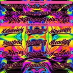 Custom Stitched Black Pink 3D Pattern Design Abstract Iridescent Psychedelic Swirl Fluid Art Sports Pullover Sweatshirt Hoodie
