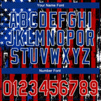 Custom Stitched Black Red Royal-White 3D Distressed American Flag Sports Pullover Sweatshirt Hoodie