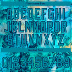 Custom Stitched Tie Dye Teal-Navy 3D Sports Pullover Sweatshirt Hoodie