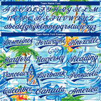 Custom Stitched Blue Royal-White 3D Beach Hawaii Palm Trees And Flowers Sports Pullover Sweatshirt Hoodie