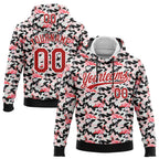 Custom Stitched Camo Red-White 3D Flamingo Sports Pullover Sweatshirt Salute To Service Hoodie