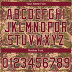 Custom Stitched Camo Crimson-Cream 3D Military Badge Sports Pullover Sweatshirt Salute To Service Hoodie