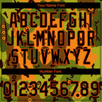 Custom Stitched Camo Black-Orange 3D Funny Faces Sports Pullover Sweatshirt Salute To Service Hoodie