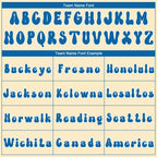 Custom City Cream Blue-White 3D Skull Chief Tribal Sports Pullover Sweatshirt Hoodie