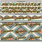 Custom Stitched Cream Navy Blue Orange Gray-Gold 3D Mexico Aztec Pattern Sports Pullover Sweatshirt Hoodie