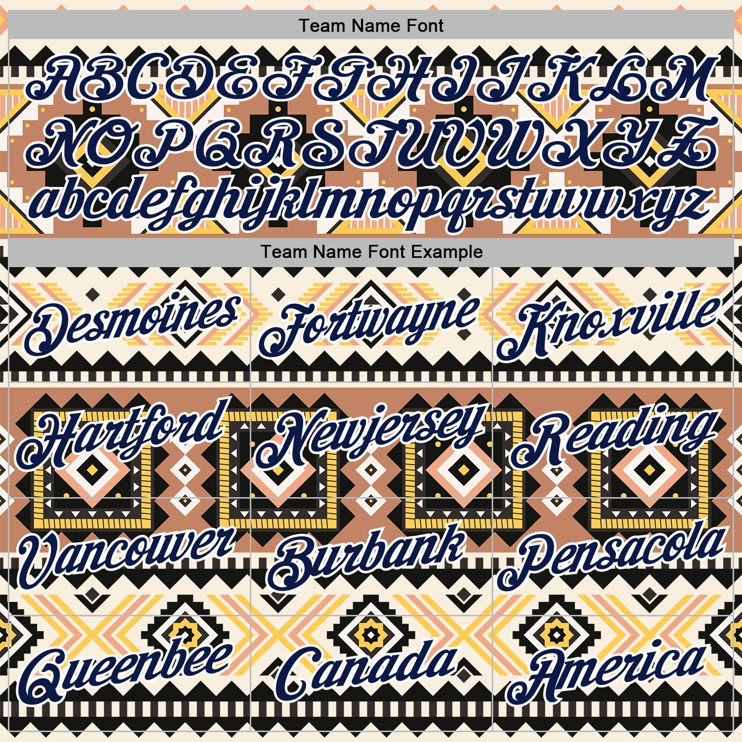 Custom Stitched Cream Navy Gray Yellow-White 3D Mexico Aztec Pattern Sports Pullover Sweatshirt Hoodie