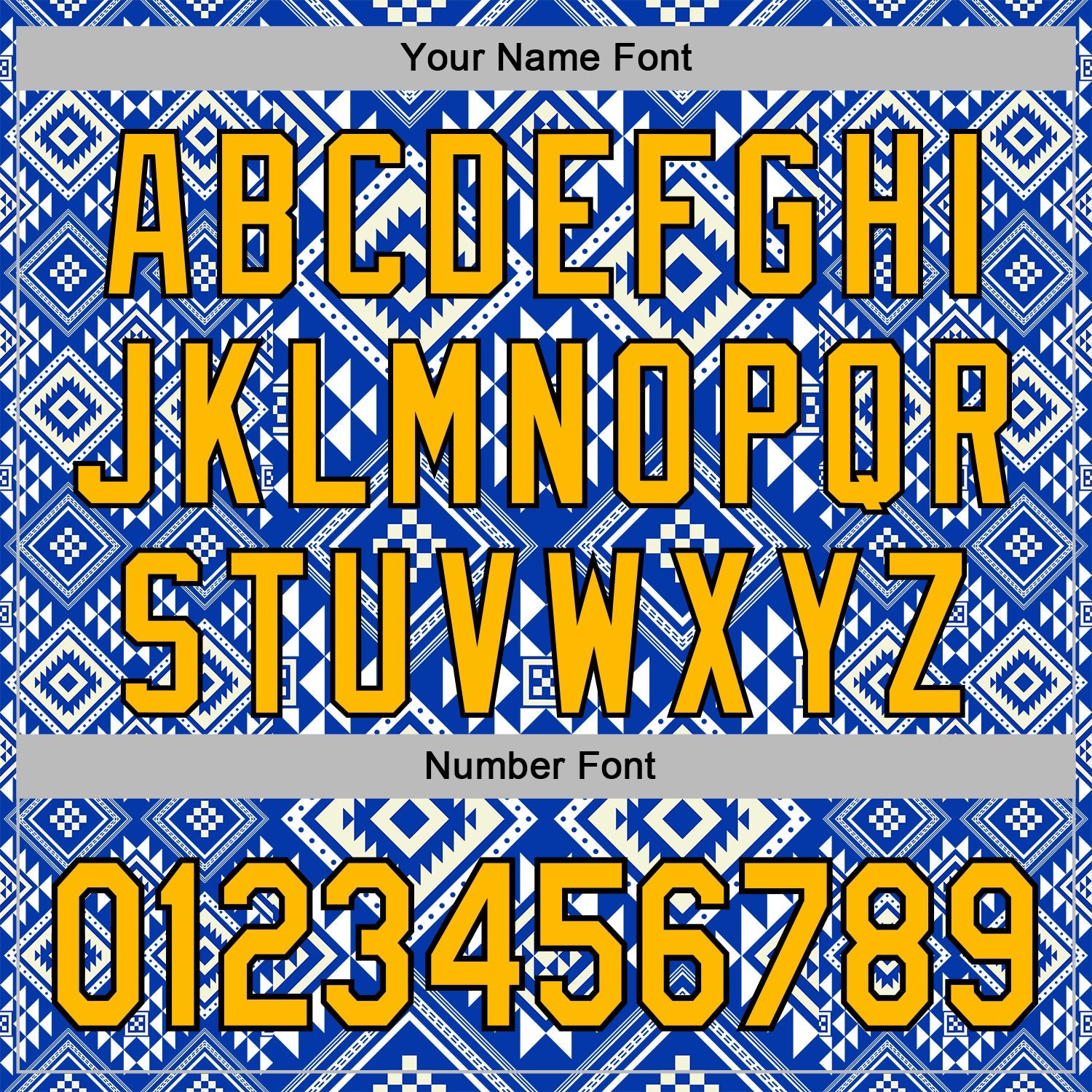 Custom Stitched White Gold Blue-Black 3D Mexico Aztec Pattern Sports Pullover Sweatshirt Hoodie