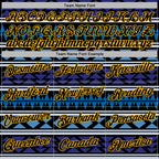 Custom Stitched Black Blue-Gold 3D Mexico Aztec Pattern Sports Pullover Sweatshirt Hoodie