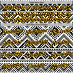 Custom Stitched White Black-Gold 3D Mexico Aztec Pattern Sports Pullover Sweatshirt Hoodie