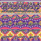 Custom Stitched Purple Black Pink Yellow-White 3D Mexico Aztec Pattern Sports Pullover Sweatshirt Hoodie