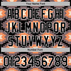Custom Stitched Black Gray Orange-White 3D Mexico Aztec Pattern Sports Pullover Sweatshirt Hoodie
