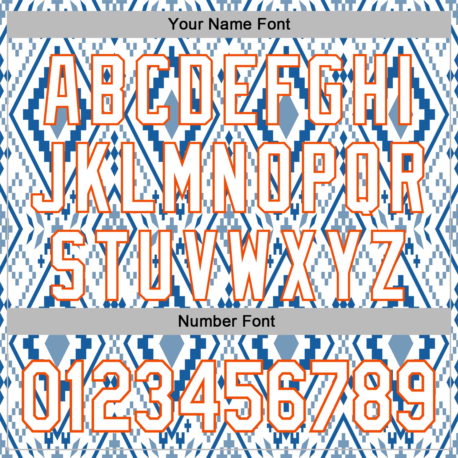 Custom Stitched White Blue-Orange 3D Mexico Aztec Pattern Sports Pullover Sweatshirt Hoodie