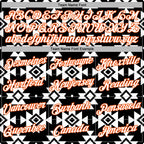 Custom Stitched Black White-Orange 3D Mexico Aztec Pattern Sports Pullover Sweatshirt Hoodie