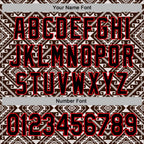 Custom Stitched Brown Black White-Fire Red 3D Mexico Aztec Pattern Sports Pullover Sweatshirt Hoodie