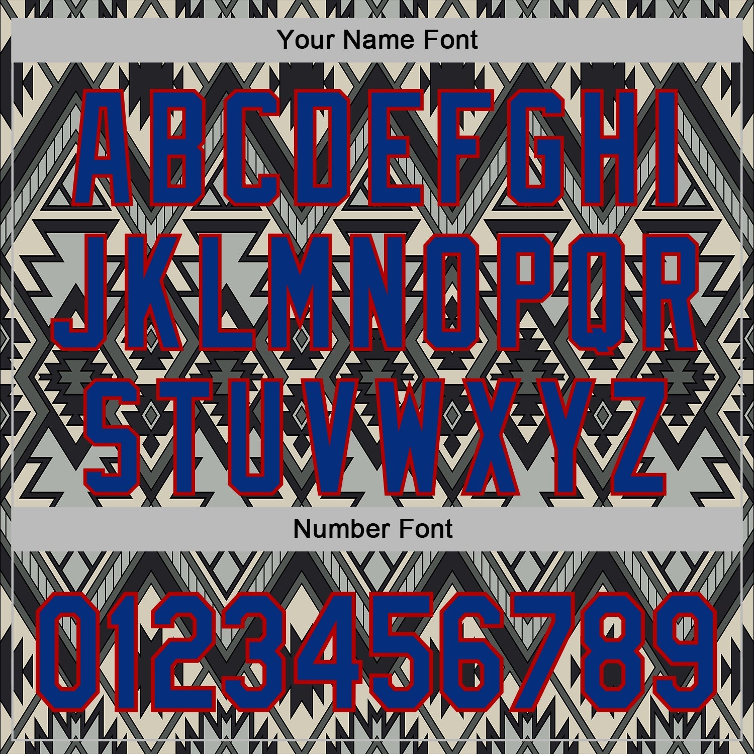 Custom Stitched Black Royal Gray-Red 3D Mexico Aztec Pattern Sports Pullover Sweatshirt Hoodie