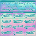 Custom Stitched Tie Dye Teal-White 3D Sports Pullover Sweatshirt Hoodie