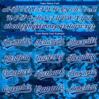 Custom Stitched Tie Dye Royal-White 3D Sports Pullover Sweatshirt Hoodie