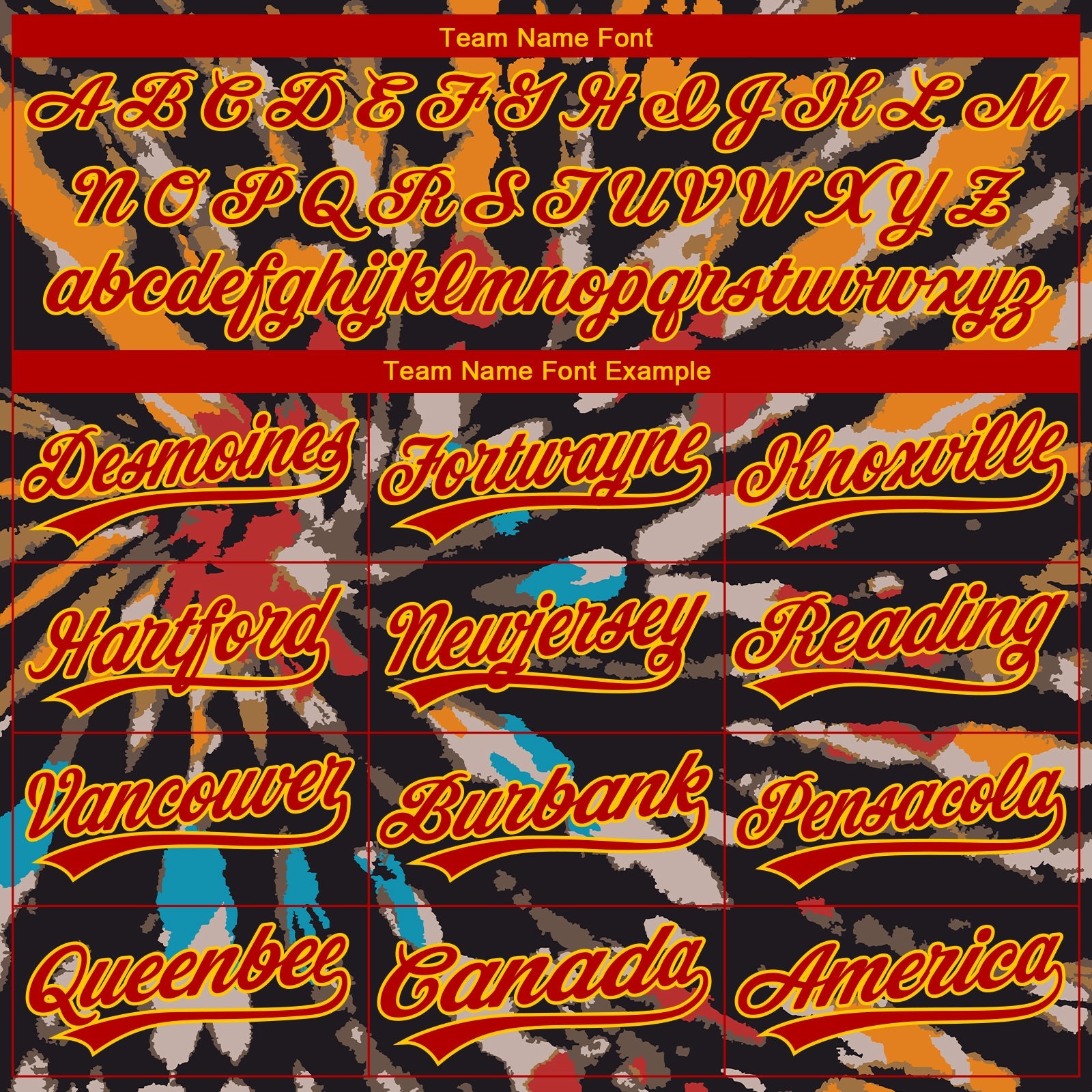 Custom Stitched Tie Dye Red-Yellow 3D Sports Pullover Sweatshirt Hoodie