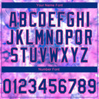 Custom Stitched Tie Dye Royal-Pink 3D Sports Pullover Sweatshirt Hoodie