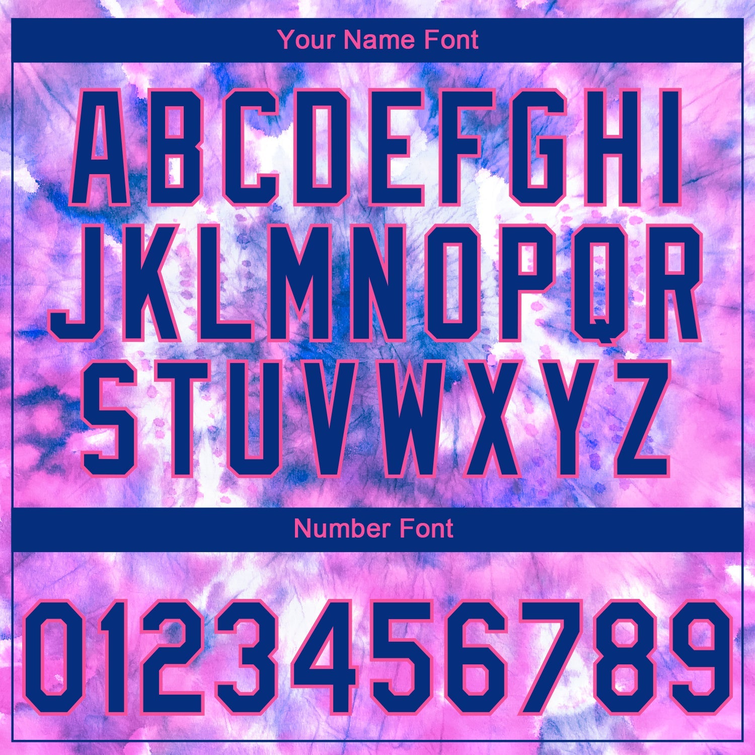 Custom Stitched Tie Dye Royal-Pink 3D Sports Pullover Sweatshirt Hoodie