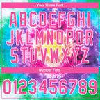 Custom Stitched Tie Dye Pink-White 3D Sports Pullover Sweatshirt Hoodie