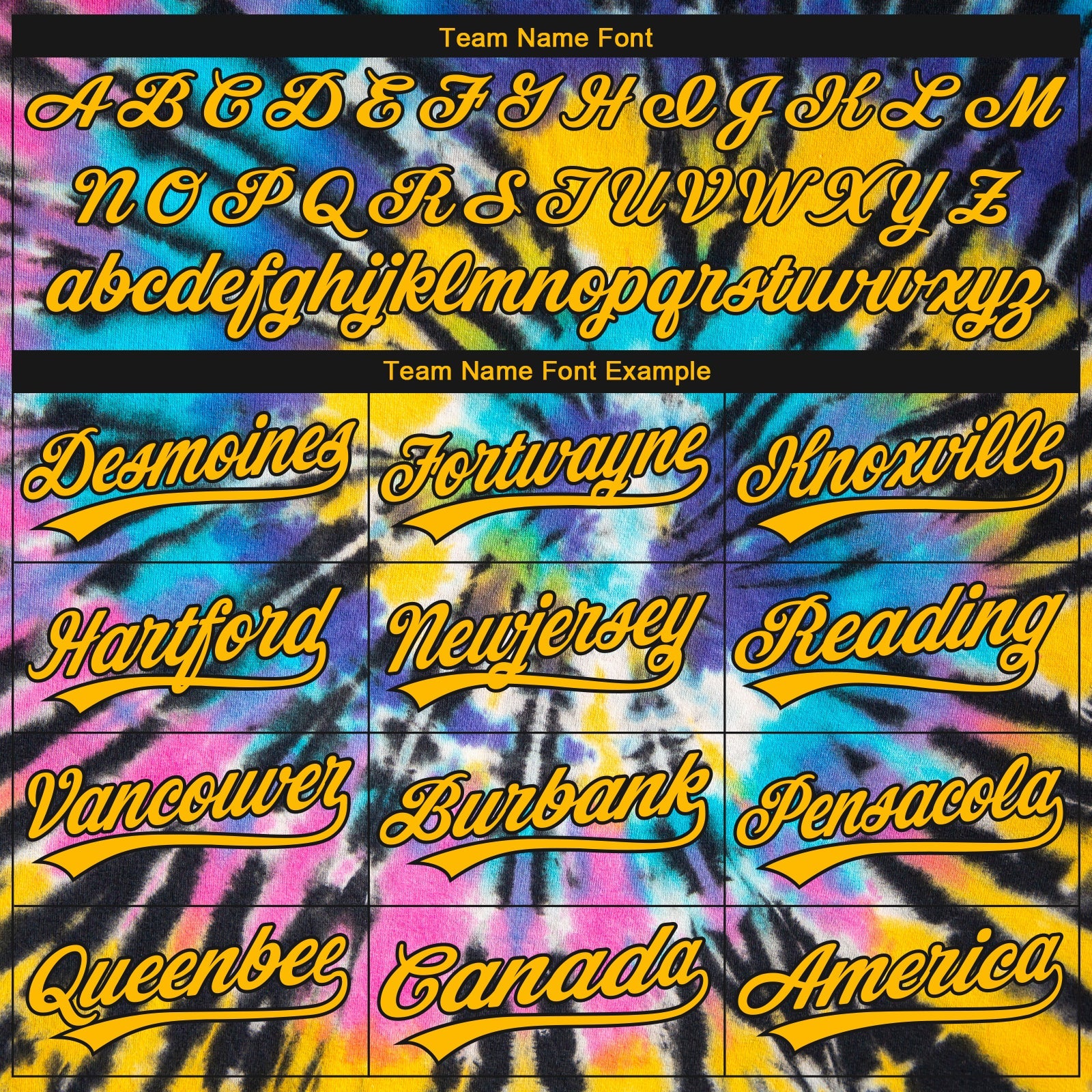 Custom Stitched Tie Dye Gold-Black 3D Sports Pullover Sweatshirt Hoodie