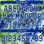 Custom Stitched Tie Dye Royal-White 3D Sports Pullover Sweatshirt Hoodie