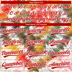 Custom Stitched Tie Dye Red-White 3D Sports Pullover Sweatshirt Hoodie