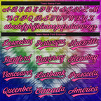 Custom Stitched Tie Dye Pink-Black 3D Sports Pullover Sweatshirt Hoodie