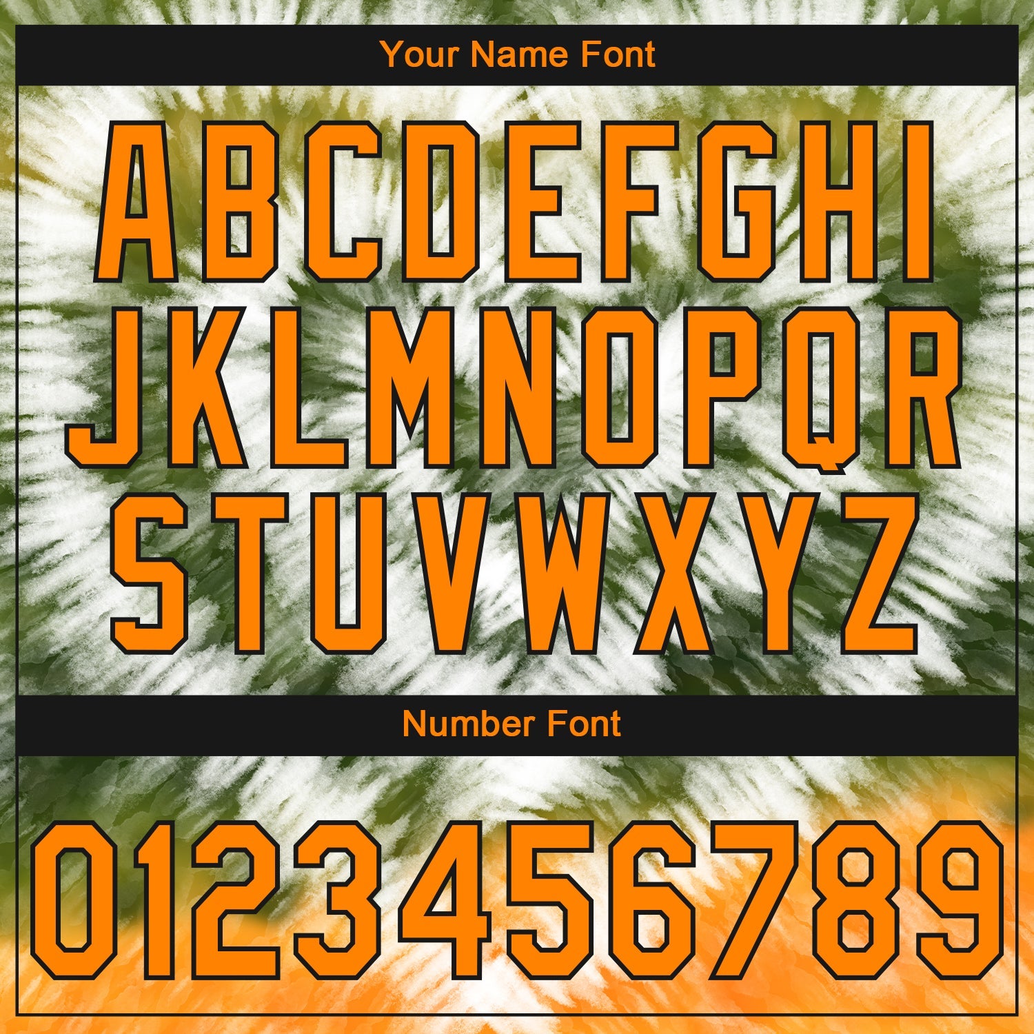 Custom Stitched Tie Dye Bay Orange-Black 3D Sports Pullover Sweatshirt Hoodie