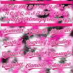 Custom Stitched Tie Dye Hot Pink-White 3D Sports Pullover Sweatshirt Hoodie