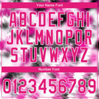 Custom Stitched Tie Dye Hot Pink-White 3D Sports Pullover Sweatshirt Hoodie