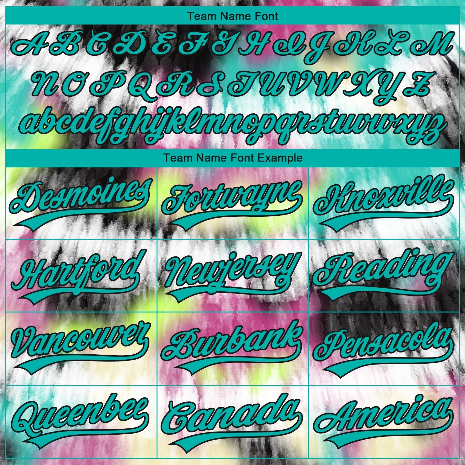 Custom Stitched Tie Dye Aqua-Black 3D Sports Pullover Sweatshirt Hoodie