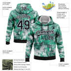 Custom Stitched Tie Dye Black-White 3D Sports Pullover Sweatshirt Hoodie