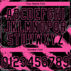 Custom Stitched Black Pink-Steel Gray 3D Pattern Design Splash Sports Pullover Sweatshirt Hoodie