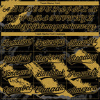 Custom Stitched Black Old Gold-Steel Gray 3D Pattern Design Splash Sports Pullover Sweatshirt Hoodie