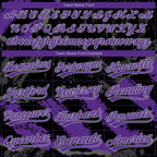 Custom Stitched Black Purple Gray-Steel Gray 3D Pattern Design Splash Sports Pullover Sweatshirt Hoodie