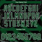 Custom Stitched Black Green Steel Gray-White 3D Pattern Design Splash Sports Pullover Sweatshirt Hoodie