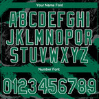 Custom Stitched Black Kelly Green Steel Gray-White 3D Pattern Design Splash Sports Pullover Sweatshirt Hoodie