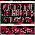 Custom Stitched Black Crimson Steel Gray-Cream 3D Pattern Design Splash Sports Pullover Sweatshirt Hoodie