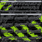 Custom Stitched Black Neon Green Steel Gray-Gray 3D Pattern Design Splash Sports Pullover Sweatshirt Hoodie
