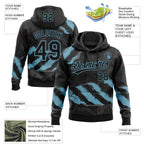 Custom Stitched Black Shadow Blue-Steel Gray 3D Pattern Design Splash Sports Pullover Sweatshirt Hoodie