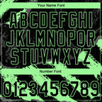 Custom Stitched Black Pea Green-Steel Gray 3D Pattern Design Splash Sports Pullover Sweatshirt Hoodie