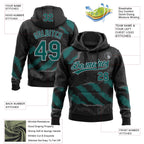Custom Stitched Black Midnight Green Steel Gray-Gray 3D Pattern Design Splash Sports Pullover Sweatshirt Hoodie
