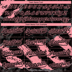 Custom Stitched Black Medium Pink-Steel Gray 3D Pattern Design Splash Sports Pullover Sweatshirt Hoodie